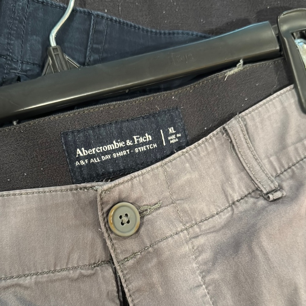 2 Pair of Abercrombie & Fitch Taupe Stretch Shorts